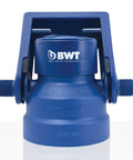 Top Notch L Size Water Filter Cartridge And Mounting Head Kit showcasing the blue bypass valve head for easy installation.