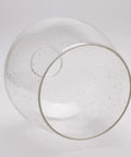 Oversize Seeded Bubble Glass Lamp Shade 3 Pack For LED Light Fixtures Clear Globe Replacement Glass Shade For Chandeliers And Modern Lighting Glam Seeded Finish, 6 inch diameter.