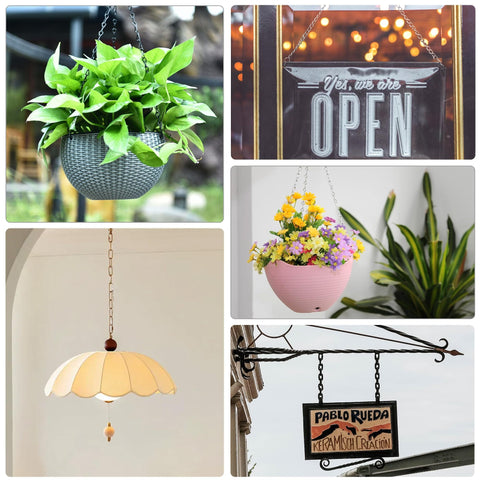 Heavy Duty Steel Hanging Chain 130 Ft Long 2 mm Thick For Outdoor Use Garden And Camping Utility Chain Supporting Planters and Signs