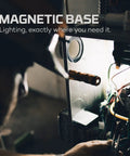 Person using HL1000 LED Headlamp Pro Series Ultra Rugged And Rechargeable 1000 Lumen Hands Free Light for precise work.