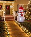 Outdoor Christmas Pathway Lights 26 Ft Connectable C9 LED String Lights Waterproof With 20 LEDs And Stakes For Walkway Driveway