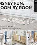 Mickey Mouse Minnie Mouse Stitch Winnie The Pooh Totally Anti Fatigue Kitchen Mats with non-slip backing in kitchen