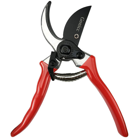 8 Inch Bypass Pruning Shears For Garden And Bonsai Heavy Duty Sharp Pruner With Drop Forged Steel Ultra Fine Polish Ergonomic Handles
