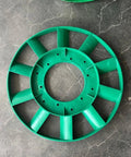Heavy Duty Compressor Cooling Fan Replacement Impeller with Precision Molded Rotor and Balanced Hub displayed on a smooth surface.