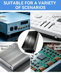 Rugged Split Aluminum Enclosure Project Box With A Slick Brushed Cap, Zero Sweat Cooling Case For Diy Circuit Boards And Tech Builds, Built Tough To Dump Heat And Crush Any Bench Job In Sand Black - features decoders and controllers.