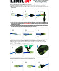 Step-by-step assembly guide for RJ45 STP Shielded Connector Crimping Tool For Cat6A Large Diameter Wires And Modular Plugs.