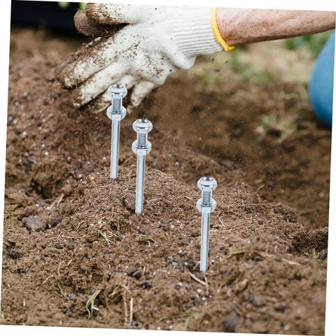 Installing Ten Piece Lawn Aerator Shoes With Metal Spikes For Deep Soil Aeration And Healthier Grass Growth in the garden