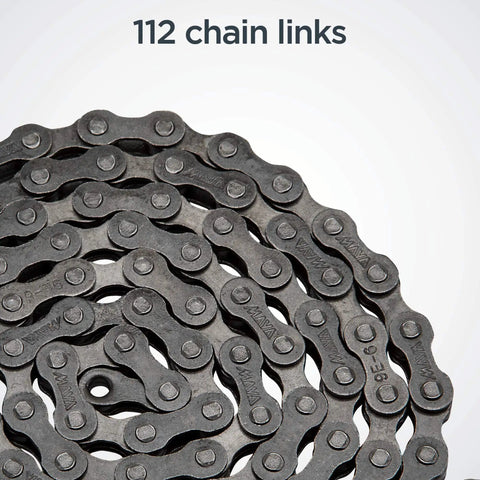 Bike Chain Replacement One Half Inch By Three Thirty Second Inch, 112 Links, Derailleur Chain For Mountain Hybrid And Cruiser Bikes
