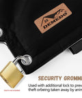 Insulated Backflow Valve Cover For Pressure Vacuum Breakers Winter Weather Shield For Irrigation Sprinkler Backflow Preventers Keeps Valves Safe From Snow Sun And Freeze No Fuss Weatherproof Black Pouch with lockable grommet