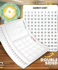 Small White Dry Erase Sheets For Math Manipulatives Flexible 9x12 Inches With Number Bonds Number Chart Ten Frame And Number Line