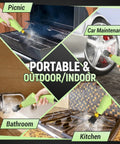 Heavy Duty Handheld Steam Cleaner With 2500W Rapid Heat And Hella Powerful Vapor Jets For No Sweat Home And Car Cleaning use in bathroom, kitchen, car maintenance, and picnic.