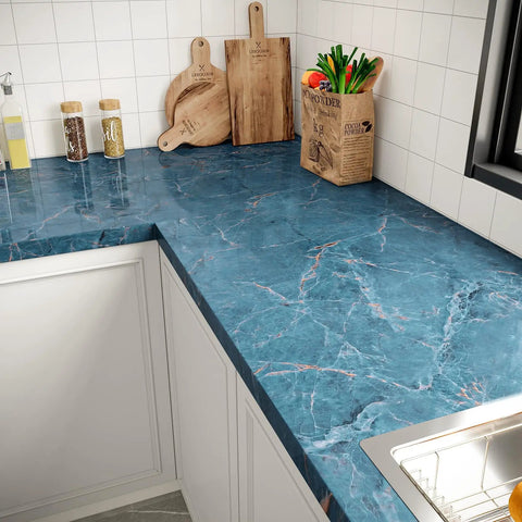 Large 36 By 160 Inch Faux Cracked Marble Contact Paper For Countertops Waterproof Peel And Stick Kitchen Backsplash