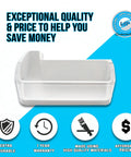 Upgraded Lifetime Left Door Shelf Basket Bottom Bin Replacement For Refrigerator Fits RF4287HABP RF4287HAPN RF4287HAWP RF4287HARS