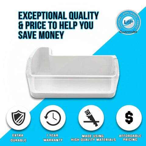 Upgraded Lifetime Left Door Shelf Basket Bottom Bin Replacement For Refrigerator Fits RF4287HABP RF4287HAPN RF4287HAWP RF4287HARS
