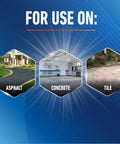 Image showing surfaces for Lock-On 22 Inch Curved AquaDozer Floor Squeegee With Ez Extend Pro: asphalt, concrete, tile.