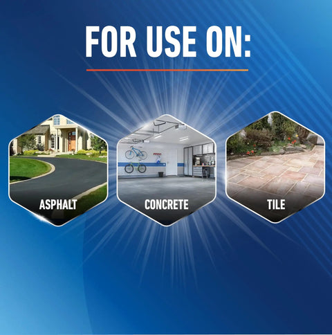 Image showing surfaces for Lock-On 22 Inch Curved AquaDozer Floor Squeegee With Ez Extend Pro: asphalt, concrete, tile.