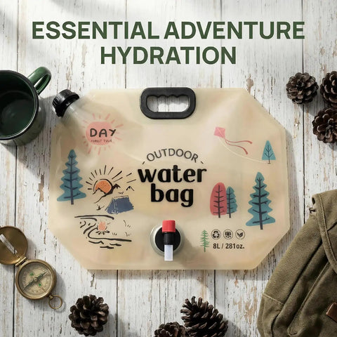 3 Pack 2.1 Gallon Collapsible Water Storage Containers BPA Free Reusable Foldable Jugs For Camping Hiking Emergency Prep Outdoor