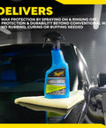 Easy Spray On Ceramic Wax For Cars With SiO2 Hybrid Barrier Technology Simple Hose And Towel Detail No Mess Quick Shine 26 Oz