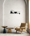 Steam Locomotive Train Metal Wall Art Decor Industrial Vintage Rustic Wall Sculpture Black Finish 12 Inch Dope Home Accent