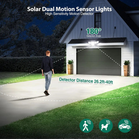 Straight Off The Charts Brightness Solar Motion Flood Lights With 284 Led Beads And Dual Sensors To Keep Your Crib Locked Safe All Night Long Zero Wiring Hassle Weatherproof Security Light Set Backyard Driveway 2 Pack