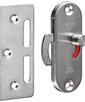 Slick Surface Mount Door Latch in Satin Finish, 304 Stainless Steel and Brass, HC-85/S Model for Cabinets and Doors, modern latch