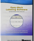 Easy Mark Labeling Software For Data Centers Network Cabling Panel Shops Field Maintenance box cover with software preview.