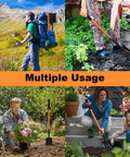 Durable Square Shovel With Metal Handle For Digging In Yard Or Camp 43.3 Inch Length Orange Garden Tool used in various settings