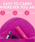 Pink Retractable Mini Lint Roller With 30 Extra Sticky Sheets Ultra Portable Travel Size Pocket Roller for purse