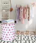 Round Laundry Basket Storage Bin For Home And Nursery, Super Lightweight Hamper With Cute Minimalist Vibe, Kid Friendly And Office Decor Ready, 19.7 Inches High By 15.7 Inches Diameter, Holds 30 Plus Clothes, Great Gift in a bedroom setting