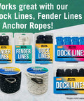 Various marine ropes and lines, compatible with Hot Knife Rope Cutter With Heated Sealing For Quick, Clean Cuts Of Nylon, Polyester And Plastic.