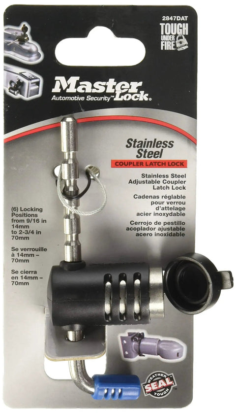 Trailer Lock For Stainless Steel Adjustable Coupler Latch Keeps Your Gear Safe And Secure No Fuss Easy Install Heavy Duty Lock