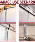 Adjustable Garage Door Reinforcement Bracket With Two Piece Design Extending 18 21 24 Inches Galvanized Steel Construction in use