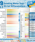 25 In 1 Drinking Water Test Kit Arrives With 155 Strips Plus 2 Bacteria Tests For Tackling pH Hardness Chlorine Lead Iron Copper Nitrate Nitrite Fluoride Sulfate Ammonia Phosphate With Hella Fast Dead Sure Home Results displayed with test strips and instructions.