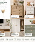 Handmade Rattan Drawer Knobs Set Of 12 Boho Cabinet Pulls With Solid Wood Base on dressers and wardrobes for home decor refresh.