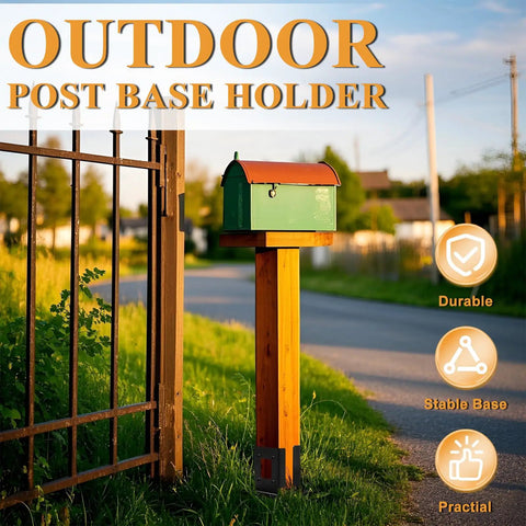 Eight Pcs Adjustable Four By Four Pergola Post Base For Wood Fence And Deck Railing Brackets Four By Six Post Anchor Base Heavy Duty Easy Install Fits Three Point Five By Three Point Five Inch Posts Mailbox Garden Outdoor