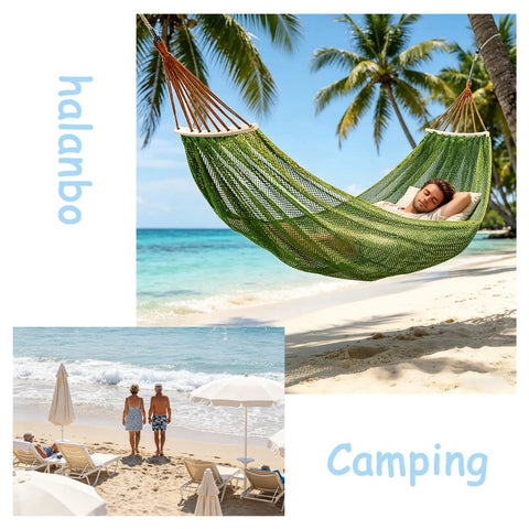 Compact Ultralight Camping Hammock With Tree Straps And Storage Bag No Stand Needed For Outdoor Use, beach setting
