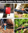 One Hundred Fifty Adjustable Micro Drip Irrigation Sprinklers One Quarter Inch Universal Eight Hole Flow Drippers watering plants