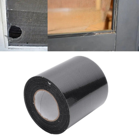 Window Screen Patch Kit With Self Adhesive Fiberglass Mesh for quick repair of tears and holes in screens and doors.