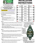 Installation instructions for Energy Saving Garage Door Hinge for 12 Foot Wide And Over 5 Panel Doors With Self Adjusting Seal System.