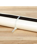 Heavy Duty 6 Inch Releasable Cable Ties In Natural Nylon Built For Everyday Grind Featuring A Rock Solid Forty Pound Grip Perfect For No Sweat Wire Organization And Pro Grade Projects Pack Of One Hundred securing black and white pipes.