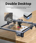 Front view of Creality honeycomb laser bed table 320x320mm on steel frame for laser cutter/engraver