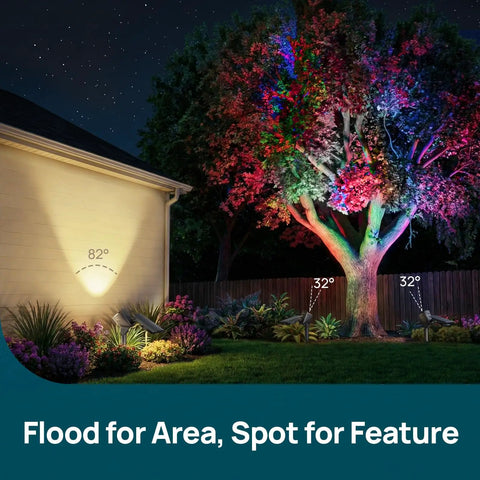 Badass Dual Ring Solar Spotlights Outdoor Waterproof With Usb C Rechargeable Dual Beam Tuning For Yard Trees And Patio Plants Zero Hassle Hookup Straight Up Premium Outdoor Ambiance Lighting