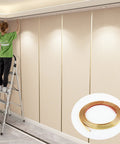 32.8Ft Peel And Stick Molding Trim For Mirror, Wall, Ceiling, Floor, Cabinet And Tile Edges being installed on wall