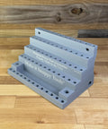 Heavy Duty Benchtop Or Wall Mount Bit Organizer For One Quarter Inch Hex Shank Bits And More, grey PLA plastic, Made In The USA