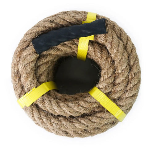 Rolled coil of All Natural Jute Rope 2 Inch By 48 Foot 4 Strand Twisted Hemp Rope For Crafts Cat Scratching Post DIY Home Decor