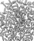Stainless Steel Self Tapping Wood Screws Pan Head Set 100 Pieces Wear Resistant And High Strength For Furniture Assembly And DIY Projects