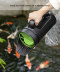Handheld Seed Spreader For Lawn And Garden, Adjustable Shaker For Fertilizer, Grass Seed, Salt, Ice Melt And Fish Feed in use