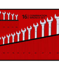 Pro Grade Extra Long Metric Wrench Set, 16 Piece Chrome Vanadium, V Groove Design For Beefy Leverage, Sizes 10 to 32 mm