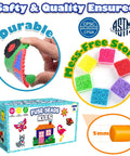 Fuse Beads Kit 31000 5mm With 48 Colors All In One Craft Set packaging showing bead samples and storage options