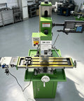Techtongda 8x33 Inch Metal Milling Machine With 2HP Brushless Motor For 110V Power featuring digital readout and table.